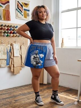 Upcycled Smocked Waist WWE Cody Rhodes Shorts